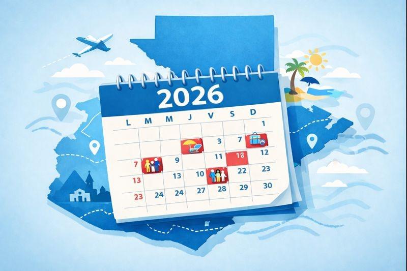 Atención | Estos son los días de descanso que trae el 2026