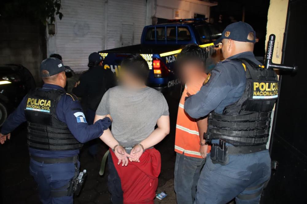 Tres hombres capturados en Acatenango por amenazar a tripulantes 