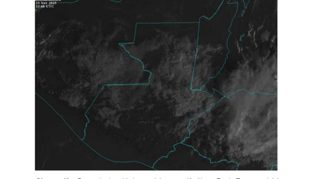 Occidente tendrá noche fría; Caribe y Petén podrían registrar lluvias
