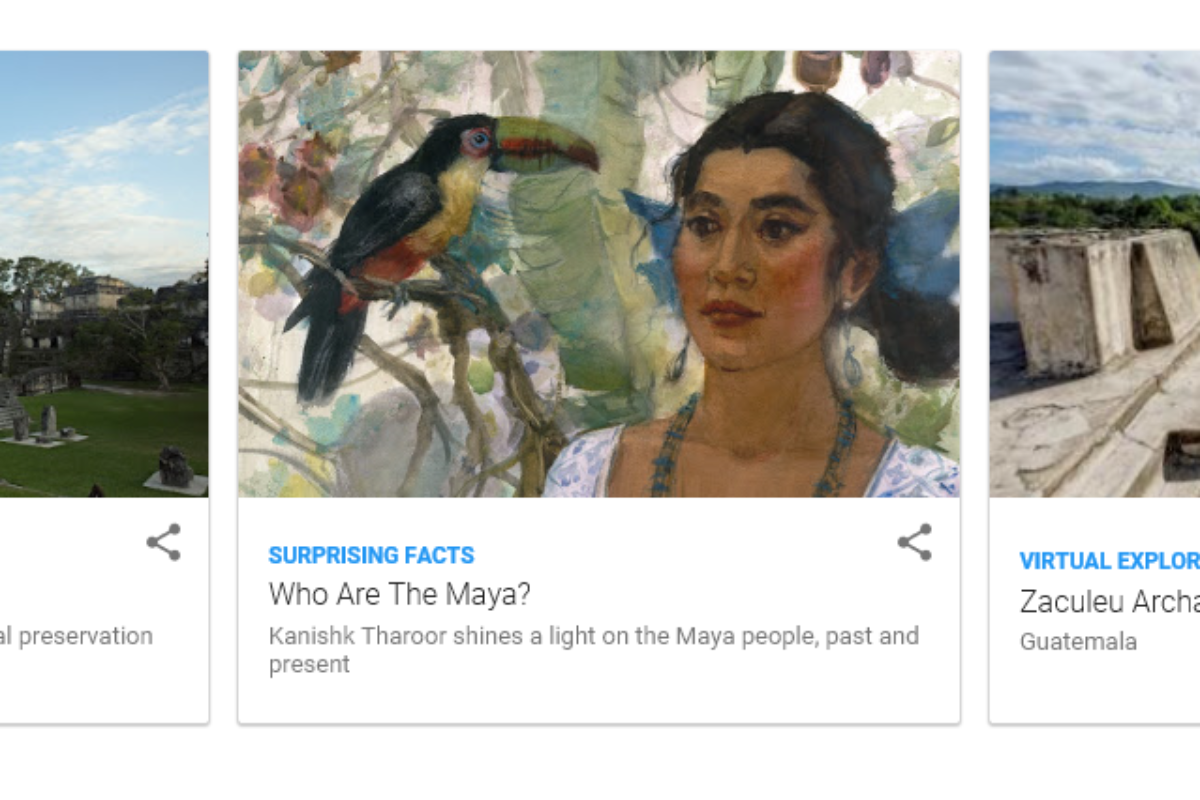 Descubre a los mayas en Google