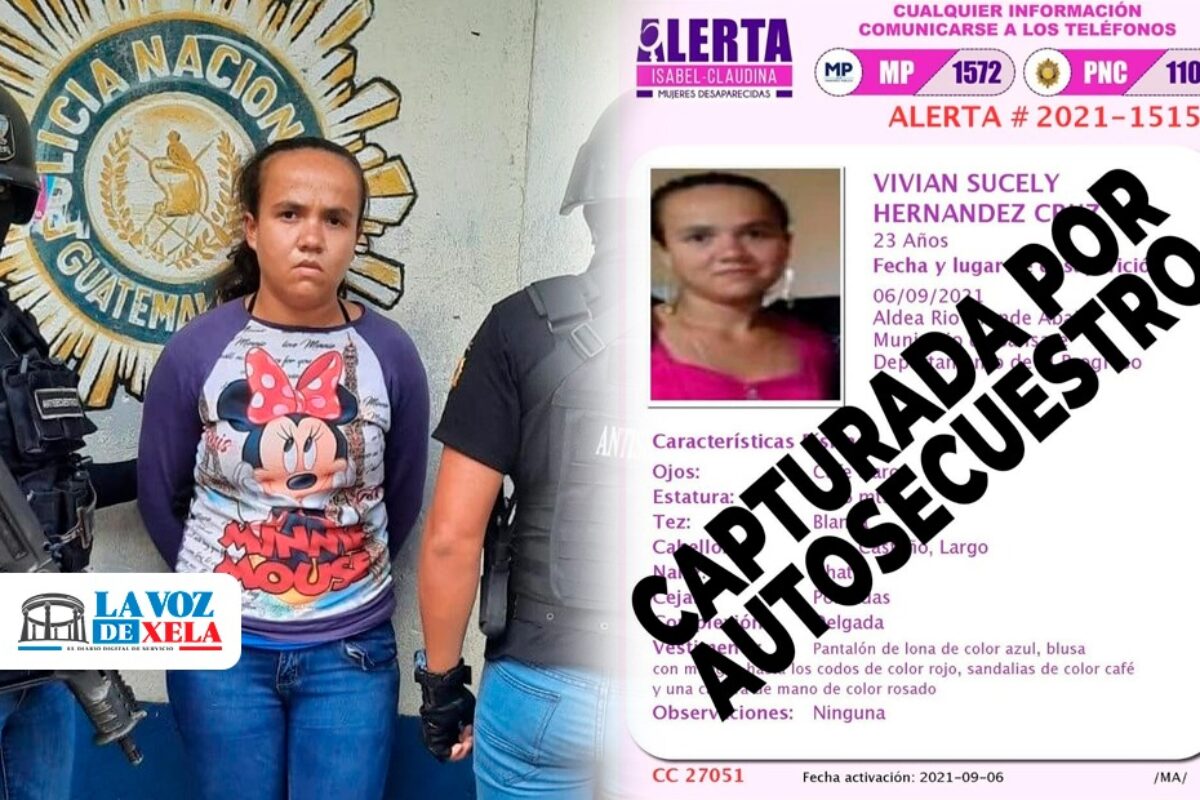 Mujer con alerta por desaparición es detenida por autosecuestro