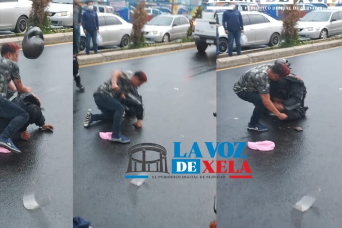 VIDEO | Motorista se defiende de ladrón y luego es agredido