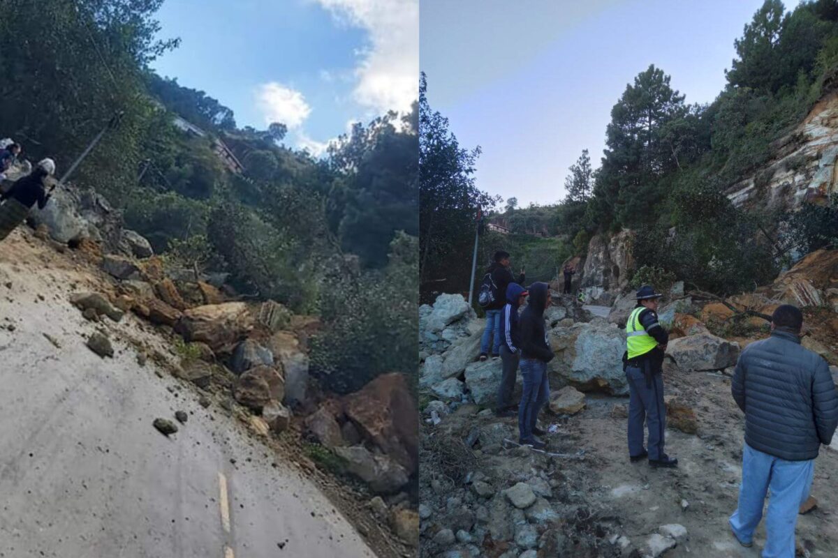 No hay paso hacia Huehuetenango: reportan un nuevo derrumbe en la ruta Interamericana