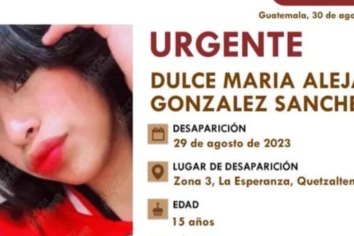 Desaparece otra adolescente en el municipio de La Esperanza