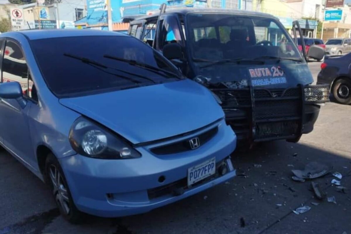 Accidente Vehicular en zona 3 de Xela: 9 heridos
