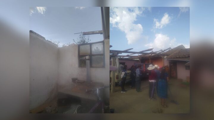 Fenómeno natural deja casas sin techo en San Carlos Sija