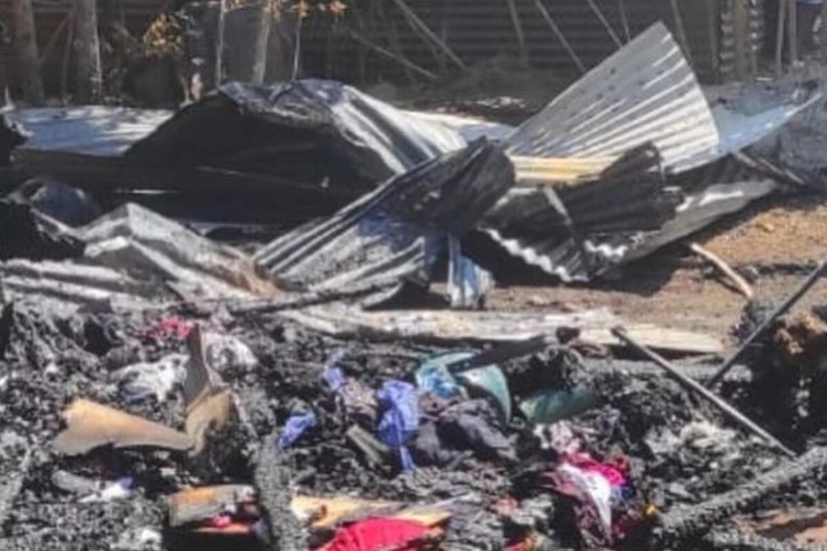 Coatepeque: Hermanitas gemelas de 3 años pierden la vida en un incendio que reduce su vivienda a cenizas