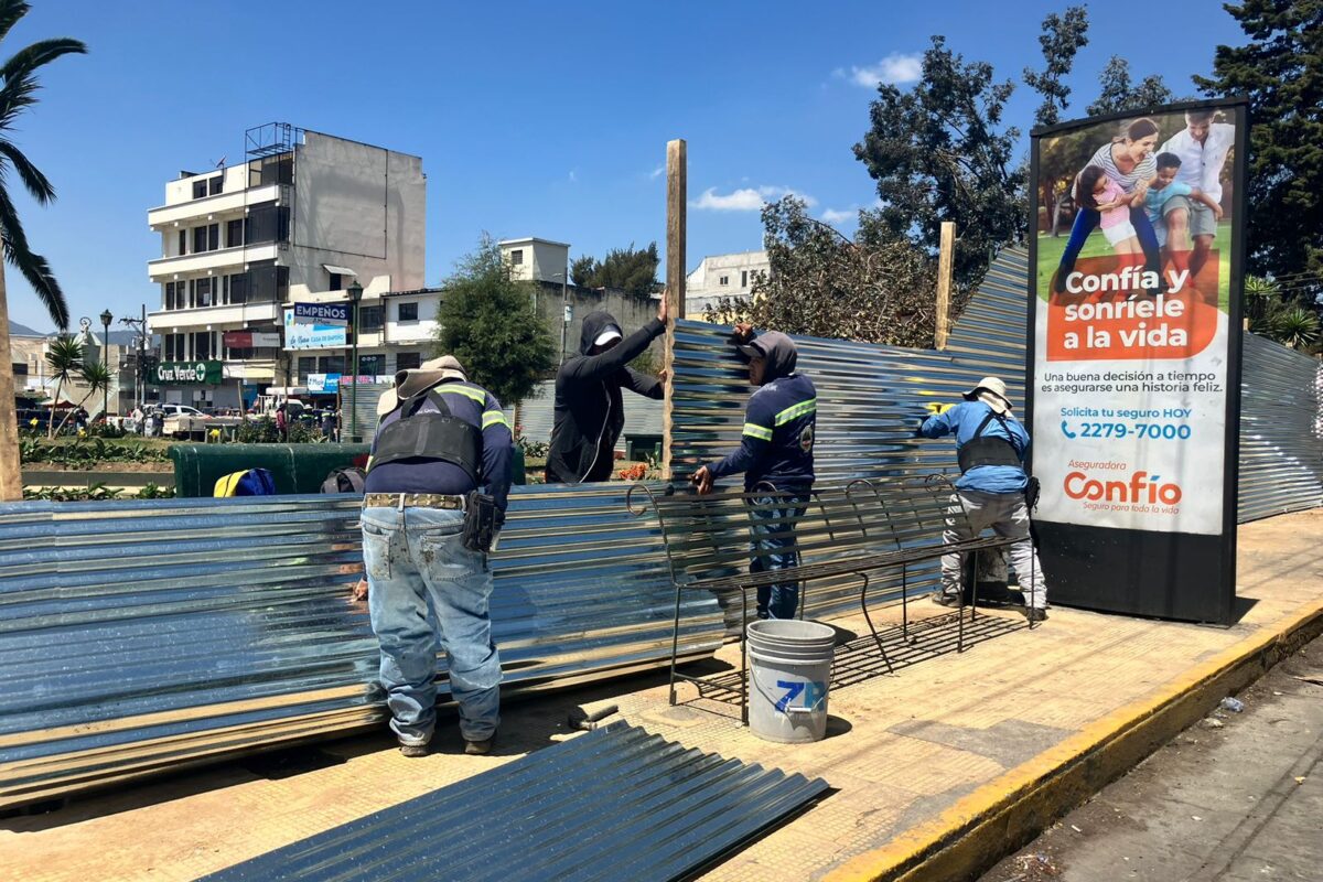Municipalidad comienza remodelación del parque a Benito Juárez