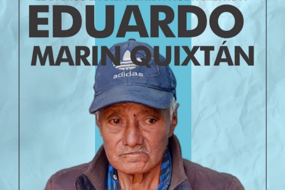 La Misericordia hace llamado para apoyar a don Eduardo Marín y cubrir necesidades urgentes